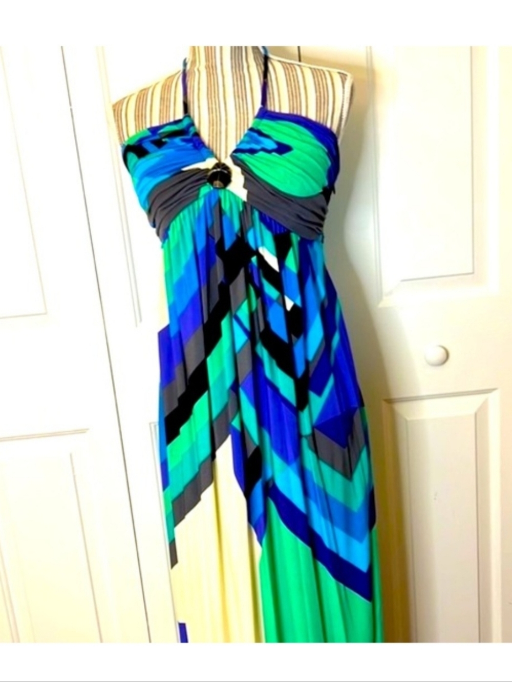 Boston Proper Halter Maxi Dress